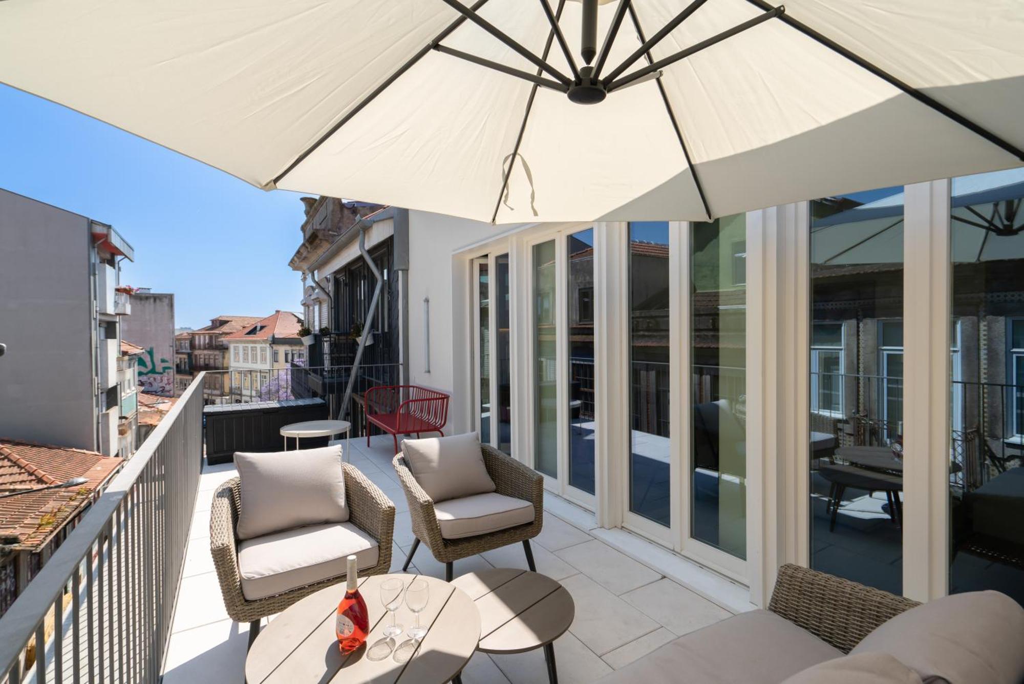 Host Wise - Luxurious Private Flats - Balcony Leilighet Porto Rom bilde